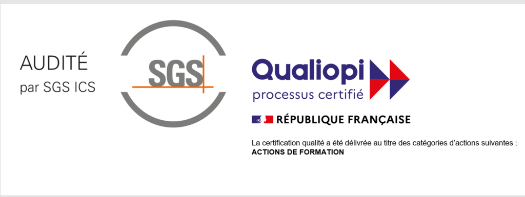Logo Qualiopi SGS pour Centre de formation 2B Form'action. Centre de formation qui propose de passer l'attestation d'aptitude à la manipulation des fluides frigorigènes à Orange dans le Vaucluse
